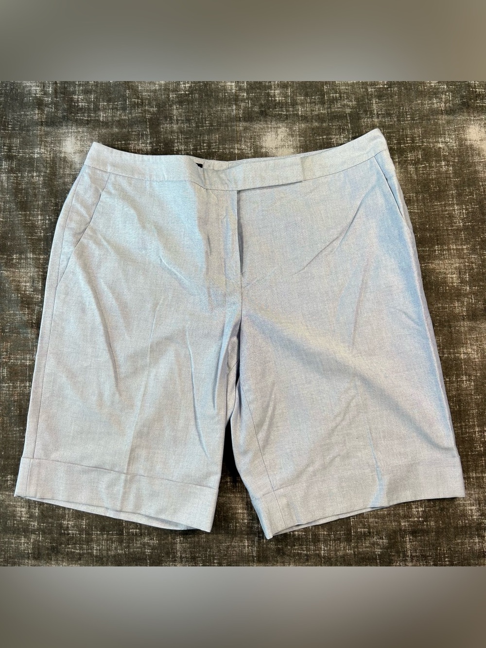 Brooks Brothers Shorts Womens 14 (36x9) Light Blue Supima Cotton Tailored Casual